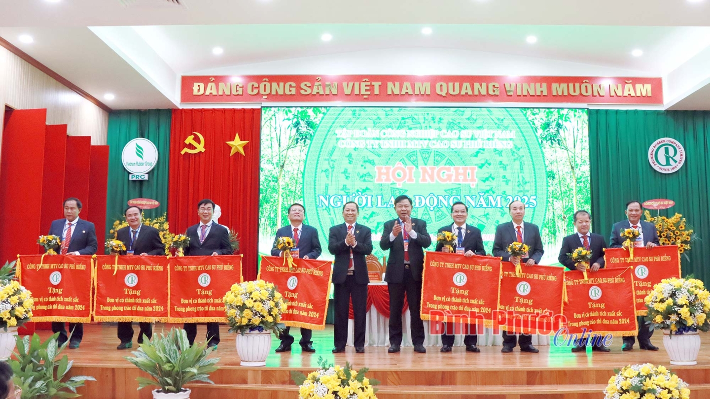  Năm 2024, thu nhập bình quân người lao động Cao su Phú Riềng hơn 12,6 triệu đồng/tháng